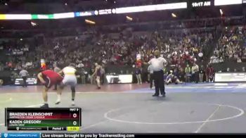 Champ. Round 1 - Braeden Kleinschmit, Hartington Cedar Catholic vs Kaden Gregory, Logan View