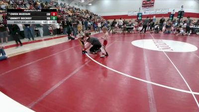 40-43 lbs Round 4 - Owen Mustari, Eaton Reds WC vs Emmitt Secrist, HRA