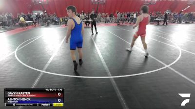 170 lbs Champ. Round 2 - Gavyn Kasten, Askren Wrestling Academy vs Ashton Henck, Wisconsin