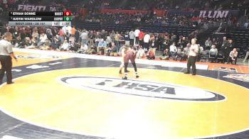 3A 157 lbs 1st Place Match - Justin Wardlow, Lockport (Twp.) vs Ethan Sonne, Chicago (Marist)