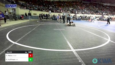 55 lbs Round Of 16 - Frank Petro, Cowboy Wrestling Club vs Gauge Huffman, Vinita Kids Wrestling