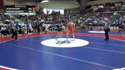 6A 132 lbs Semifinal - Benjamin Marascio, BENTONVILLE HIGH SCHOOL vs Jacob McCrary, Rogers Heritage High School