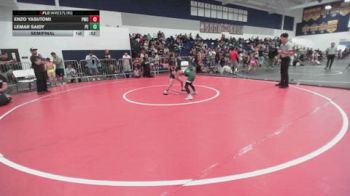 67 lbs Semifinal - Lemar Saidy, Poway Elite vs Enzo Yasutomi, Pounders Wrestling Club