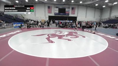 118 lbs Semifinals (4 Team) - Noah Bloom, Miller Place High Sch vs Brayden Borst, Marcellus-Onondaga