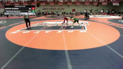 141 lbs Quarterfinal - Nicolas Balella, Castleton vs Karter Guzman, Coe