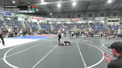 100 lbs Round Of 16 - Jaxton Wilsey, West Grand vs Payson Attebury, Team Grand Valley Elite