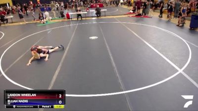 83 lbs Quarterfinal - Landon Wheelan, IA vs Elijah Nadig, SD