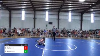 58 lbs Quarterfinal - Zander Hollis, Gladiator Elite vs Beau Abbott, Roundtree