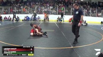 77 lbs Semifinal - Jayson Oakley, Husky WC vs Dallas Harris, Center Line WC