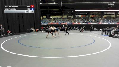 145 lbs Champ. Round 2 - Veil Foreman, Eastern Oregon vs Holland Wieber, Southern Oregon