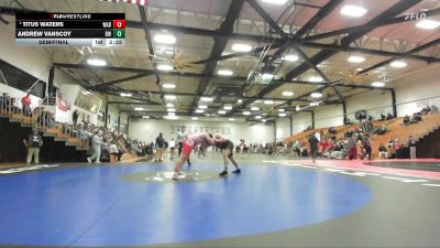 285 lbs Semifinal - Titus Waters, Wabash vs Andrew Vanscoy, Baldwin Wallace