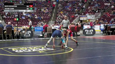 107 lbs First Round - Rhys Schaffer, Wilson vs Jacob Carr, Sun Valley
