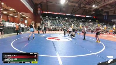 4A-170 lbs Cons. Round 1 - Josef Culver, Cheyenne East vs Jayden Kunz, Star Valley