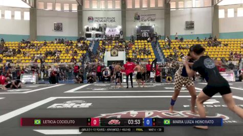 Maria Luíza Honorato vs Leticia Cociolito 2025 ADCC Brazilian Nationals