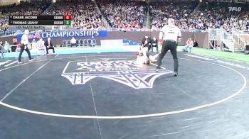 D2-106 lbs 1st Place Match - Thomas Leahy, St Clair Shores Lake Shore vs Chase Jacobs, Stevensville Lakeshore