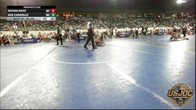 92 lbs Consi Of 16 #2 - Nathan Nieto, Juggernaut Wrestling Club vs Gus Camarillo, Shelton Wrestling Academy
