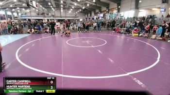 58 lbs Semifinal - Carter Campbell, Wildcat Wrestling Club vs Hunter Martens, Brazoria County Wrestling