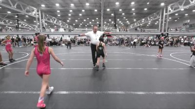 57 lbs Round 1 - DELANEY COLEMAN, FIWC Sassy Lassies Angels vs Victoria Carchidi, Pride WC