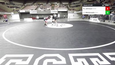 137 lbs Consi Of 8 #2 - Noreena Johnson, Roosevelt vs Isabella Maldonado, Foothill