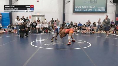 71 lbs Rr Rnd 7 - Maya Keane, MPOWER Girls Wrestling Club - W vs Taylor Williams, NC United - W