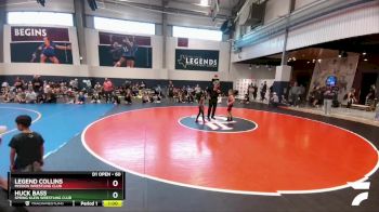 60 lbs Cons. Round 4 - Huck Bass, Spring Klein Wrestling Club vs Legend Collins, Mission Wrestling Club