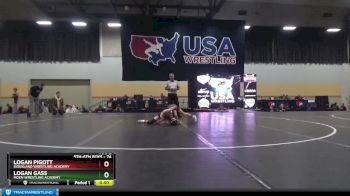 74 lbs Cons. Round 6 - Logan Pigott, Siouxland Wrestling Academy vs Logan Gass, Moen Wrestling Academy