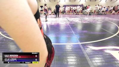 100 lbs Round 1 (10 Team) - Lilly Breeden, MoWest Fire Dragons vs Kylie Logan, Midwest Misfitz