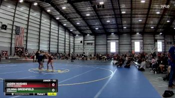 112 lbs Cons. Round 3 - Liliana Greenfield, Evansville vs Jaden Hughes, Indiana Inferno
