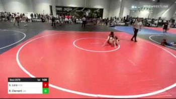 126 lbs Consi Of 16 #2 - Sonny Lora, Rebel WC vs Ryan Clement, Jag Way WC