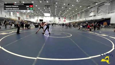 128 lbs 3rd Place Match - Rocco Franchi, 5th Round Wrestling Club vs Sawyer DeZalia, Club Not Listed