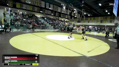 138 lbs Semifinal - Gavin Navida, Poway vs Qusai Marini, Vacaville