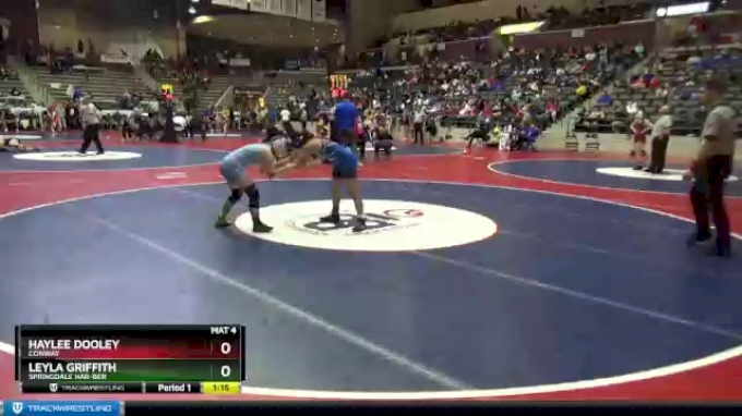 6A 110 lbs Cons. Semi - Leyla Griffith, Springdale Har-Ber vs Haylee Dooley, Conway