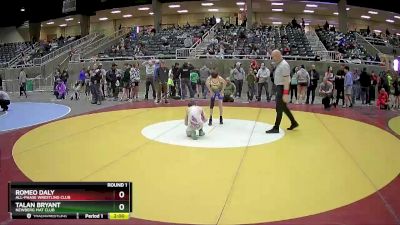 94 lbs Round 1 - Talan Bryant, Newberg Mat Club vs Romeo Daly, All-Phase Wrestling Club