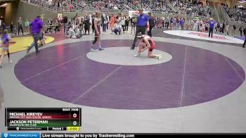 120 lbs Champ. Round 1 - Jackson Peterman, Salem Elite Mat Club vs Michael Kireyev, Oregon City High School Wrestl