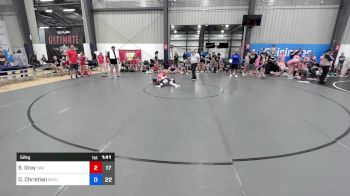 52 kg Rr Rnd 2 - Samantha Gray, Virginia Red vs Dannielle Christian, Michigan Rev Blue