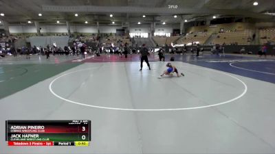 55 lbs Champ. Round 1 - Jack Hafner, Cleveland Wrestling Club vs Adrian Pineiro, Cobras Wrestling Club