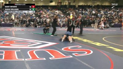 124 lbs Round Of 32 - Daisy Infante, CA vs Sasha Williams, OK
