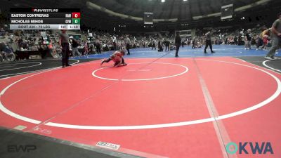 70 lbs Semifinal - Easton Contreras, Raw Wrestling Club vs Nicholas Mihos, Coweta Tiger Wrestling