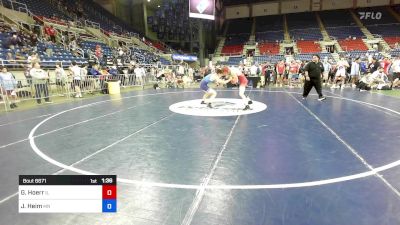 150 lbs Cons 64 #2 - Gavin Hoerr, IL vs Joseph Heim, MN