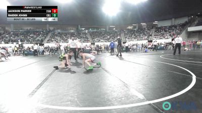 80 lbs 3rd Place - Jackson Parker, Standfast vs Raiden Johns, Collinsville Cardinal Youth Wrestling