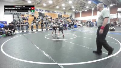 126 lbs Cons. Round 4 - Josiah Garcia, Tokay vs Joseph Gonzales, Huntington Beach