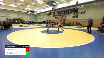 129 lbs Quarterfinal - Gage Walker, Bixby (OK) vs Manuel Saldate, SLAM Academy (NV)