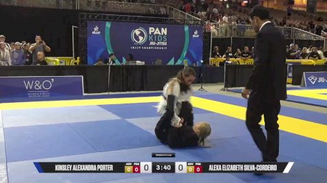 Alexa Elizabeth Silva-Cordeiro vs Kinsley Alexandra Porter 2025 Pan Kids Jiu-Jitsu IBJJF Championship