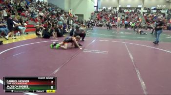 70 lbs Champ. Round 1 - Gabriel Menner, Tiger Youth Wrestling vs Jackson Bigbee, Piedmont Wrestling Club