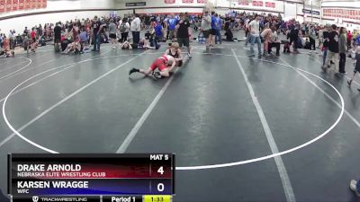 110 lbs Round 2 - Drake Arnold, Nebraska Elite Wrestling Club vs Karsen Wragge, WFC