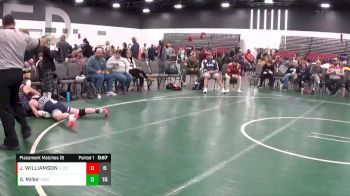 100 lbs Placement Matches (8 Team) - Justin WILLIAMSON, Elite Ath Club DZ (IN) vs Guardian Miller, Team 922 (OH-PA)