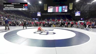 140 lbs Cons. Sub-quarters - Lily Weinreich, IA vs Sarai Cortez, CA
