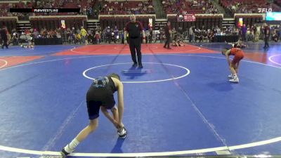57 lbs Quarterfinal - Leo Binkoski, Magic City Wrestling Club vs Kristian Alvarado, Kalispell Wrestling Club