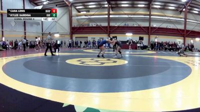 140 lbs Cons. Round 4 - Kylee Sardina, River Valley HS vs Cara Leng, Marysville