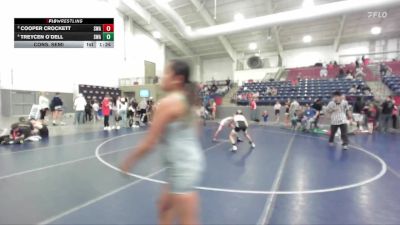 80 lbs Cons. Semi - Treycen O`Dell, Sanderson Wrestling Academy vs Cooper Crockett, Sanderson Wrestling Academy
